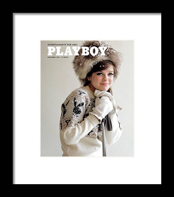 Sharon Rogers on 1963 Playboy Cover Framed Print Sharon Rogers on 1963 Playboy Cover Framed Print