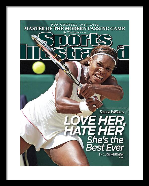 Serena Williams Dominates the Court Framed Print featuring the photograph The Championships - Wimbledon 2010 Day Twelve Sports Illustrated Cover by Sports Illustrated Serena Williams Dominates the Court Framed Print featuring the photograph The Championships - Wimbledon 2010 Day Twelve Sports Illustrated Cover by Sports Illustrated