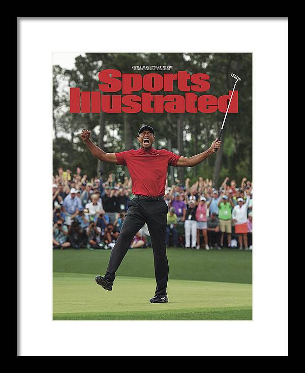 Tiger Woods' Iconic Victory Moment Framed Print featuring the photograph Tiger Woods, 2019 Masters Tournament Champion Sports Illustrated Cover by Sports Illustrated Tiger Woods' Iconic Victory Moment Framed Print featuring the photograph Tiger Woods, 2019 Masters Tournament Champion Sports Illustrated Cover by Sports Illustrated