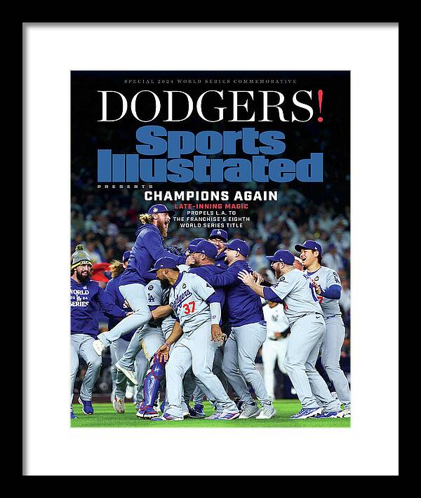 Dodgers Celebrate 2024 World Series Victory Framed Print featuring the photograph 2024 Sports Illustrated World Series Championship Commemorative Issue Cover #1 by Sports Illustrated Dodgers Celebrate 2024 World Series Victory Framed Print featuring the photograph 2024 Sports Illustrated World Series Championship Commemorative Issue Cover #1 by Sports Illustrated