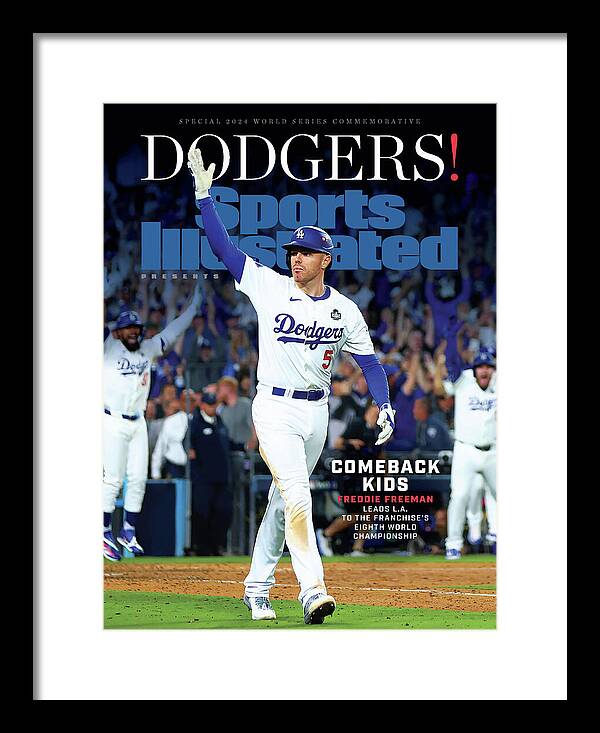 Freddie Freeman Leads the Dodgers Framed Print featuring the photograph 2024 Sports Illustrated World Series Championship Commemorative Issue Cover by Sports Illustrated Freddie Freeman Leads the Dodgers Framed Print featuring the photograph 2024 Sports Illustrated World Series Championship Commemorative Issue Cover by Sports Illustrated