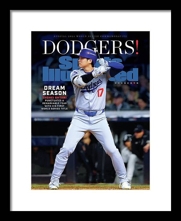Shohei Ohtani Dodgers World Series Cover Framed Print featuring the photograph Los Angeles Dodgers, 2024 Sports Illustrated World Series Championship Commemorative Issue Cover by Sports Illustrated Shohei Ohtani Dodgers World Series Cover Framed Print featuring the photograph Los Angeles Dodgers, 2024 Sports Illustrated World Series Championship Commemorative Issue Cover by Sports Illustrated
