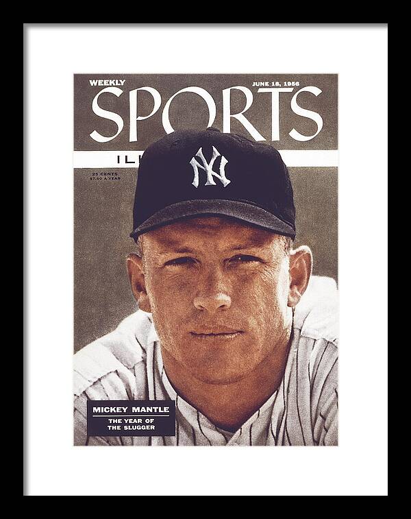 Mickey Mantle on Sports Magazine Cover Framed Print featuring the photograph New York Yankees Mickey Mantle Sports Illustrated Cover by Sports Illustrated Mickey Mantle on Sports Magazine Cover Framed Print featuring the photograph New York Yankees Mickey Mantle Sports Illustrated Cover by Sports Illustrated