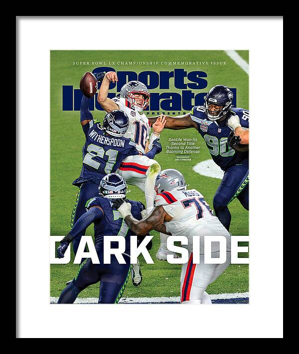 Intense Football Match Highlight Framed Print featuring the photograph Seattle Seahawks Super Bowl LX Championship Cover by Sports Illustrated Intense Football Match Highlight Framed Print featuring the photograph Seattle Seahawks Super Bowl LX Championship Cover by Sports Illustrated