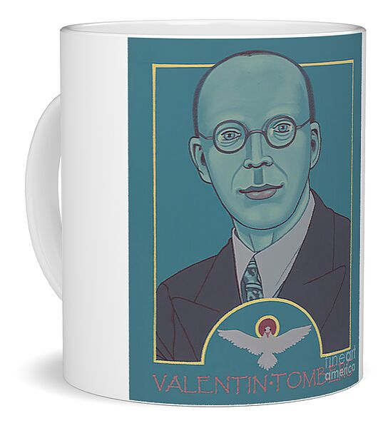 Valentin Tomberg Portrait Coffee Mug featuring the design Valentin Tomberg Holy Christian Hermeticist 337 by William Hart McNichols
