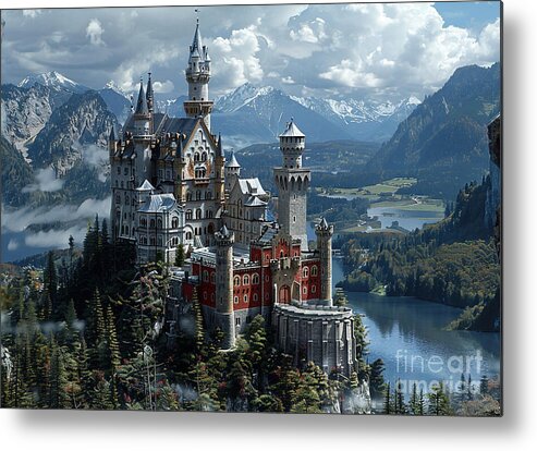 Castle Landscape Alps Beautiful Bavarian Castle Neuschwanstein