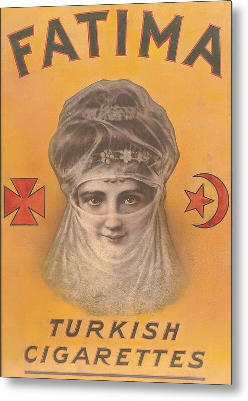 turkish cigarette tobacco Fatima Turkish Cigarettes Tobacco Advertising Metal Poster by Redemption  Road