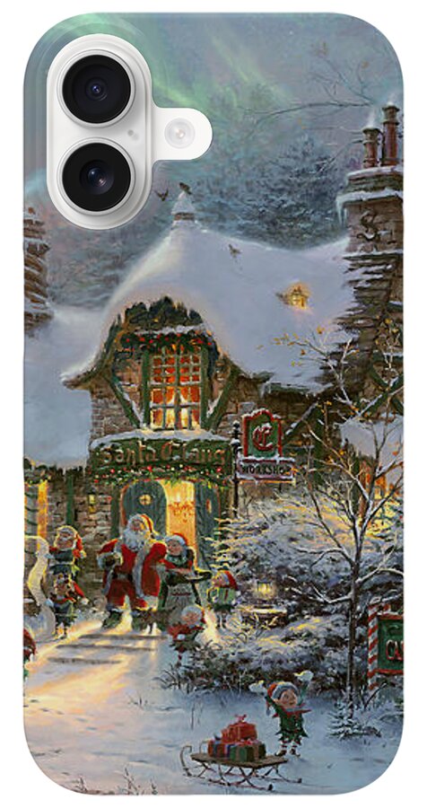Santas Night Before Xmas iPhone Case by Thomas Kinkade Studios - Thomas Kinkade Santas Night Before Xmas iPhone Case by Thomas Kinkade Studios - Thomas Kinkade