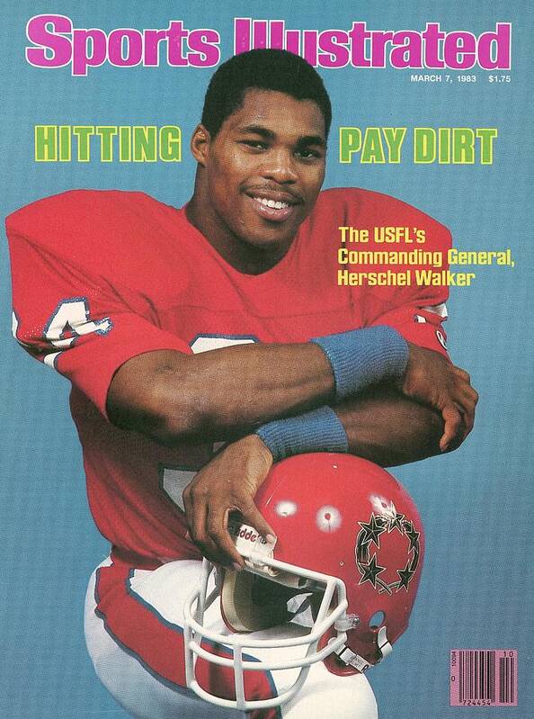 New Jersey Generals Herschel Walker Sports Illustrated Cover