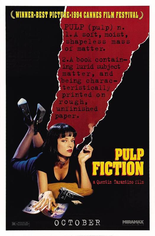 Pulp Fiction Movie Poster 1994 Movie Poster
