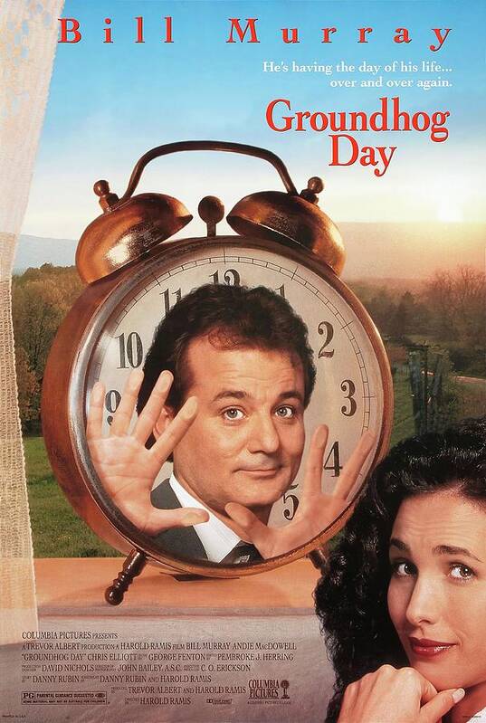 Bill Murray in Groundhog Day Poster Movie Poster