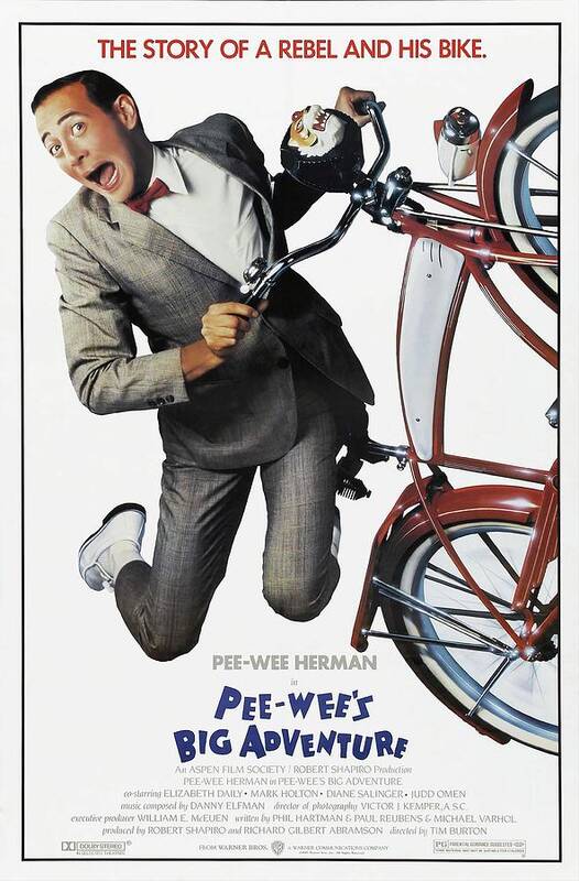 Paul Reubens in Pee-wee's Big Adventure Movie Poster
