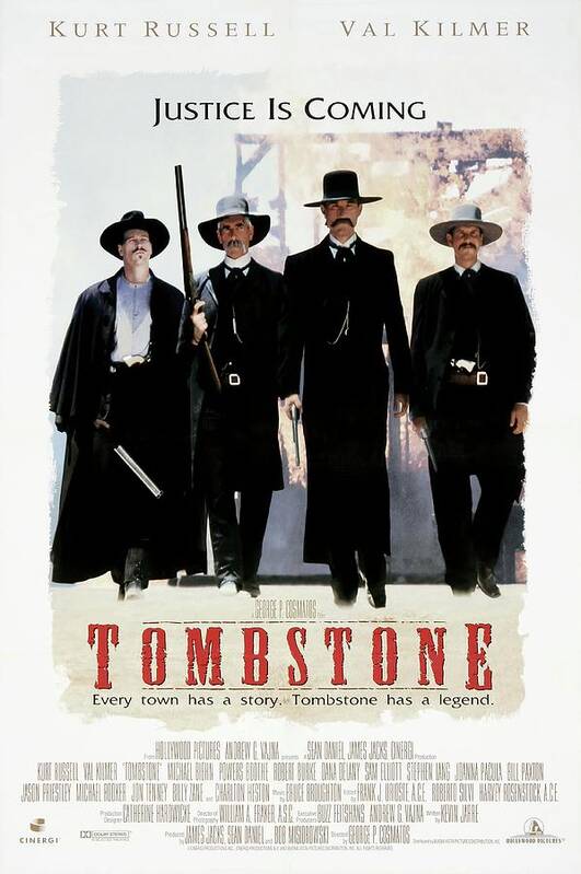 Tombstone Kurt Russell Val Kilmer Movie Poster