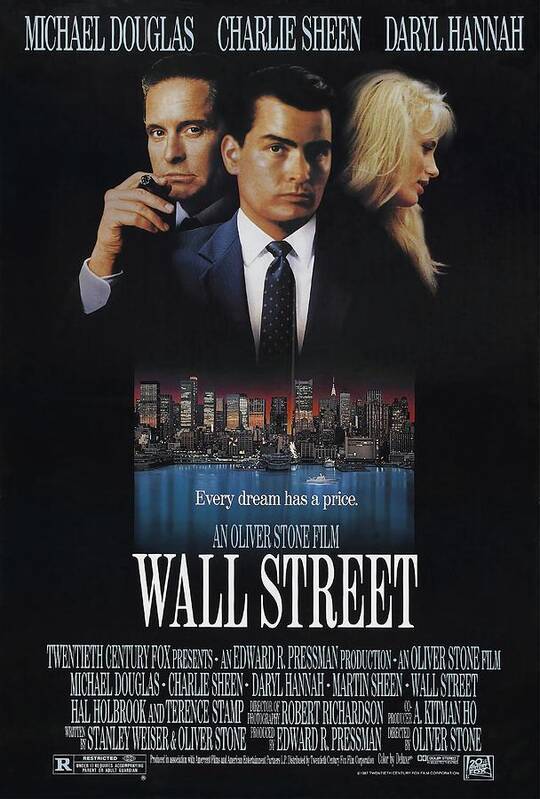Wall Street Movie Poster 1987 Movie Poster