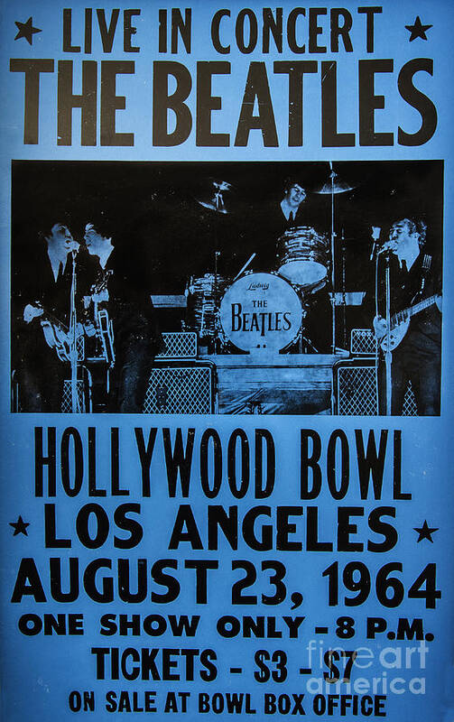 The Beatles Live At The Hollywood Bowl Poster by Mitch