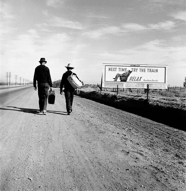 Migrant Workers In The Great Depression Poster by Library Of