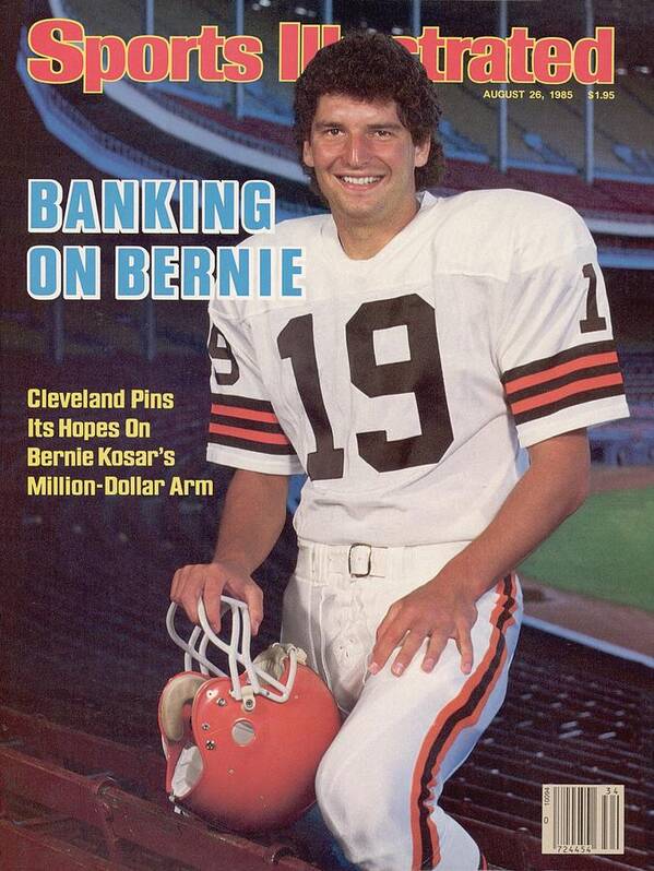 Bernie Kosar Sports Illustrated Cover Art Print featuring the photograph Cleveland Browns Qb Bernie Kosar Sports Illustrated Cover by Sports Illustrated