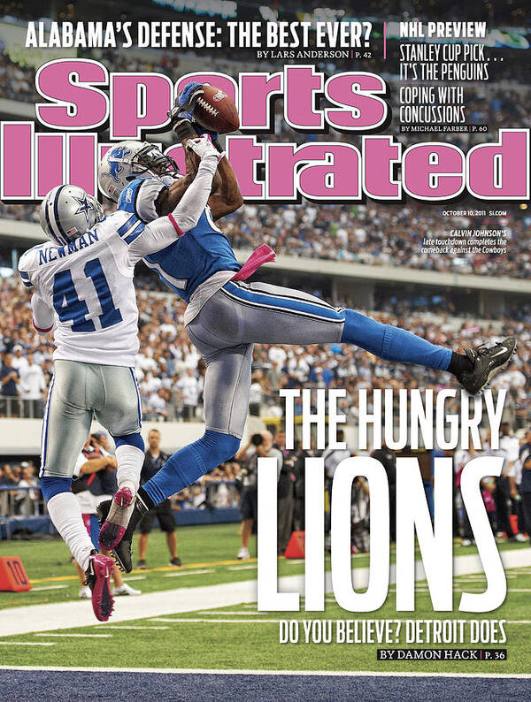 Intense NFL Game Action Art Print featuring the photograph Detroit Lions V Dallas Cowboys Sports Illustrated Cover by Sports Illustrated Intense NFL Game Action Art Print featuring the photograph Detroit Lions V Dallas Cowboys Sports Illustrated Cover by Sports Illustrated