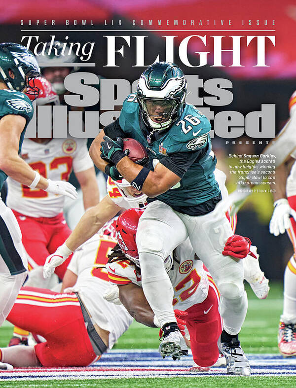 Philadelphia Eagles Super Bowl LIX Victory Art Print featuring the photograph Philadelphia Eagles Super Bowl LIX Championship Cover Featuring Saquon Barkley by Sports Illustrated Philadelphia Eagles Super Bowl LIX Victory Art Print featuring the photograph Philadelphia Eagles Super Bowl LIX Championship Cover Featuring Saquon Barkley by Sports Illustrated