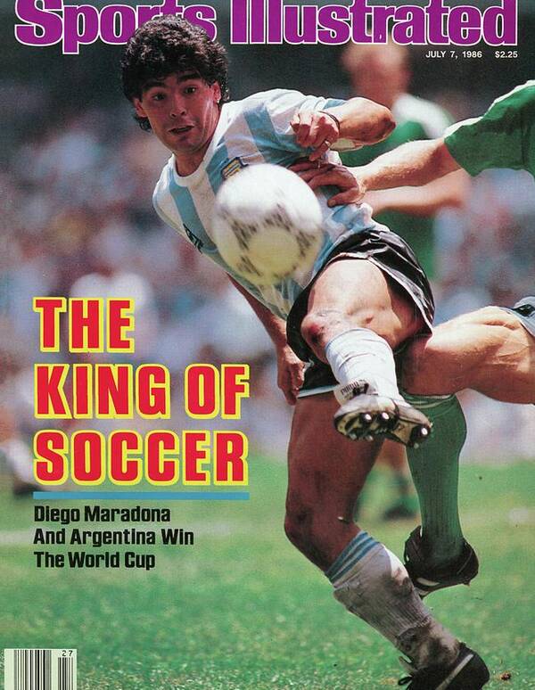Diego Maradona Wins the World Cup Art Print