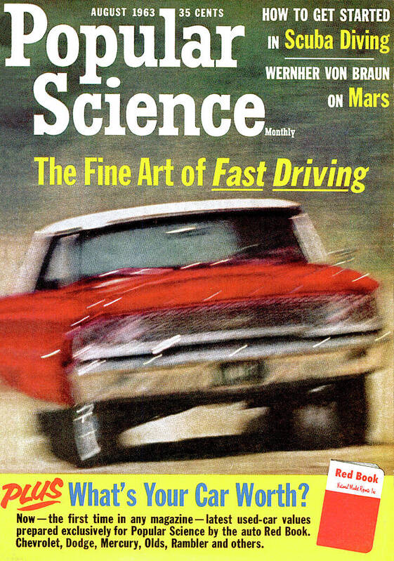 Popular Science Magazine Cover August 1963 Issue Art Print