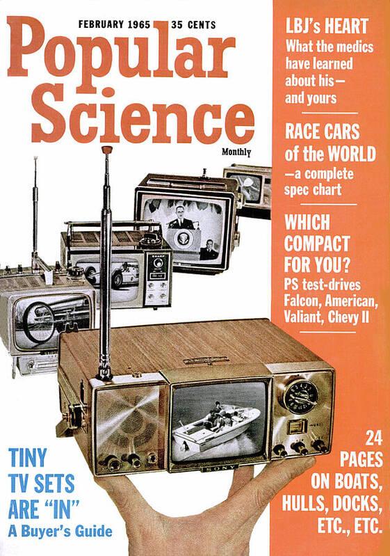 Popular Science Magazine Cover February 1965 Issue Art Print