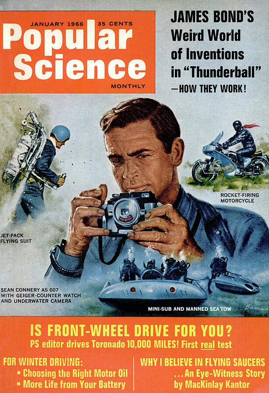 Popular Science Magazine Cover January 1966 Issue Art Print