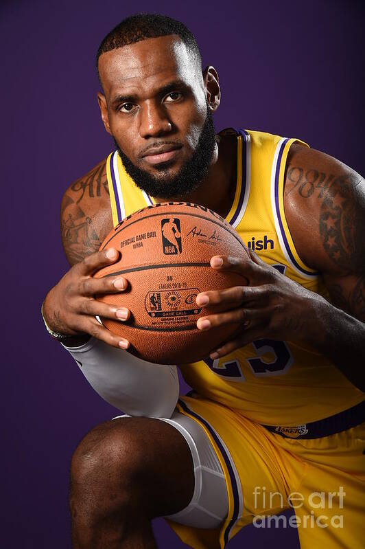 Lebron James #45 Art Print by Andrew D. Bernstein - NBA  display picture 1