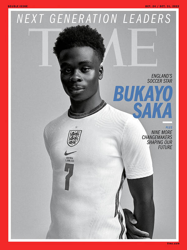 Next Generation Leaders - Bukayo Saka Art Print by Photograph by