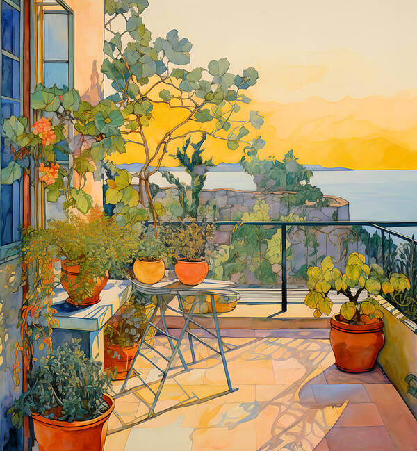 Tranquil Oasis Art Print by Kaoru Yamada - Metal Posters