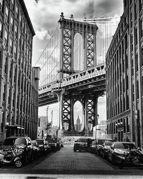 Iconic Bridge View from Brooklyn Art Print