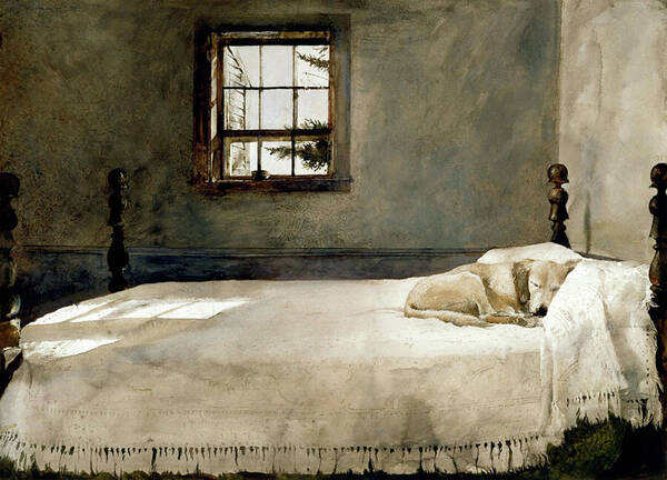 Andrew Wyeth、ALVARO'S BEDROOM Master Bedroom by Andrew Wyeth Art Print by Dale Kincaid - Dale