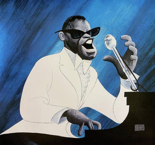 Ray Charles Performing Art Print