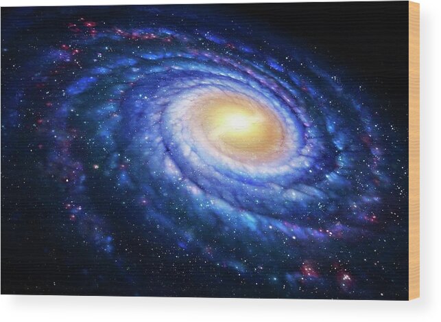 Milky Way Galaxy #8 Wood Print by Mark Garlick / Science Photo
