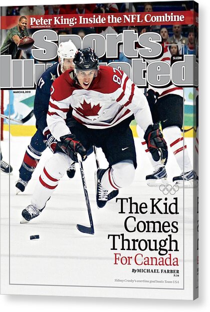 Sidney Crosby on Sports Illustrated Cover Acrylic Print