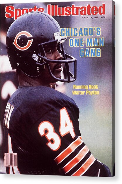 Sports Illustrated Cover featuring Walter Payton Acrylic Print