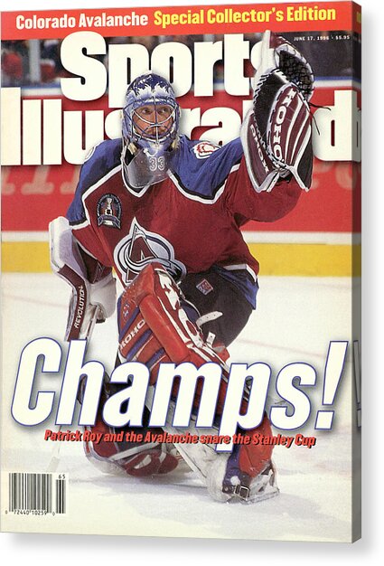 Patrick Roy Celebrates Stanley Cup Win Acrylic Print