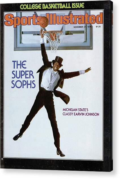 Earvin Johnson on Sports Illustrated Cover Acrylic Print