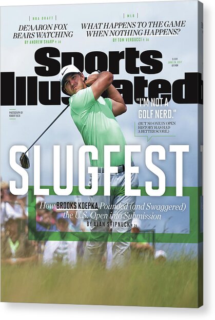 Brooks Koepka on Sports Illustrated Cover Acrylic Print