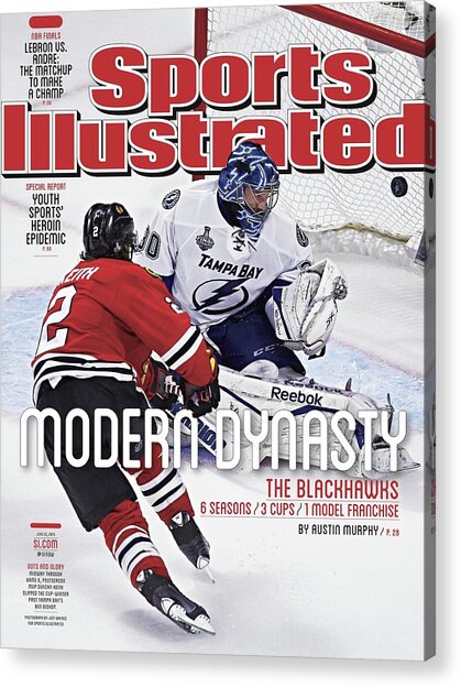 Hockey Stars Clash on Ice Acrylic Print