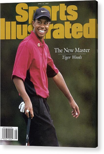 Tiger Woods Celebrates Victory Acrylic Print