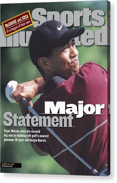 Tiger Woods Celebrates Major Victory Acrylic Print
