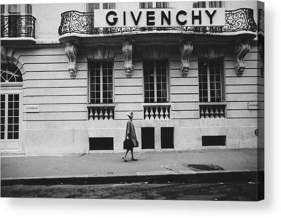 Fashionable Stroll by Givenchy Store Acrylic Print