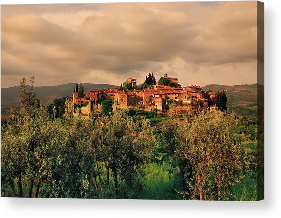 Tuscany, Montefioralle, Italy Acrylic Print