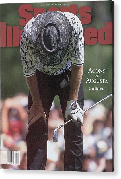 Greg Norman at Augusta Acrylic Print