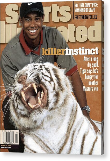 Tiger Woods on Sports Illustrated Cover Acrylic Print