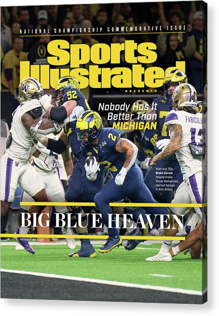 Michigan vs Washington Championship Cover Acrylic Print