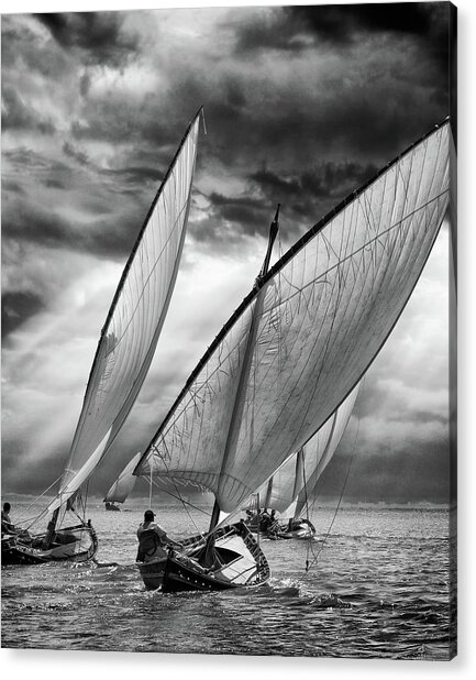 Dramatic Sailing at Sea Acrylic Print