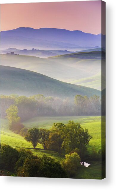 Tuscany, Awesome Landscape At Dawn #2 Acrylic Print
