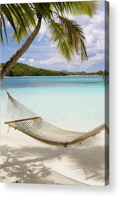 Tropical Paradise Hammock Acrylic Print